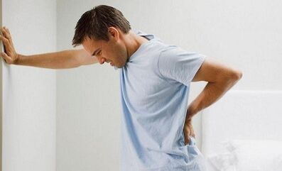 Prejav bedrovej osteochondrózy